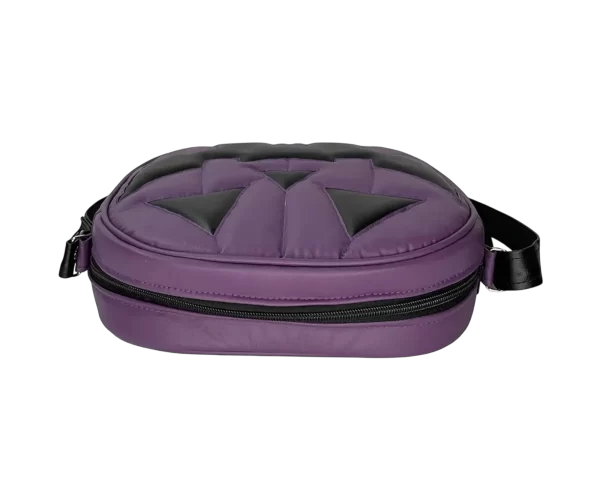 Bolsa Gótica Crossbody de Calabaza “Happy Pumpkin” Morada y Negro - Imagen 3