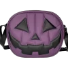Bolsa Gótica Crossbody de Calabaza “Happy Pumpkin” Morada y Negro