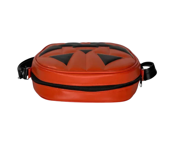 Bolsa Gótica Crossbody de Calabaza “Happy Pumpkin” Naranja y Negro - Imagen 3