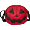 Bolsa Gótica Crossbody de Calabaza “Happy Pumpkin” Rojo y Negro