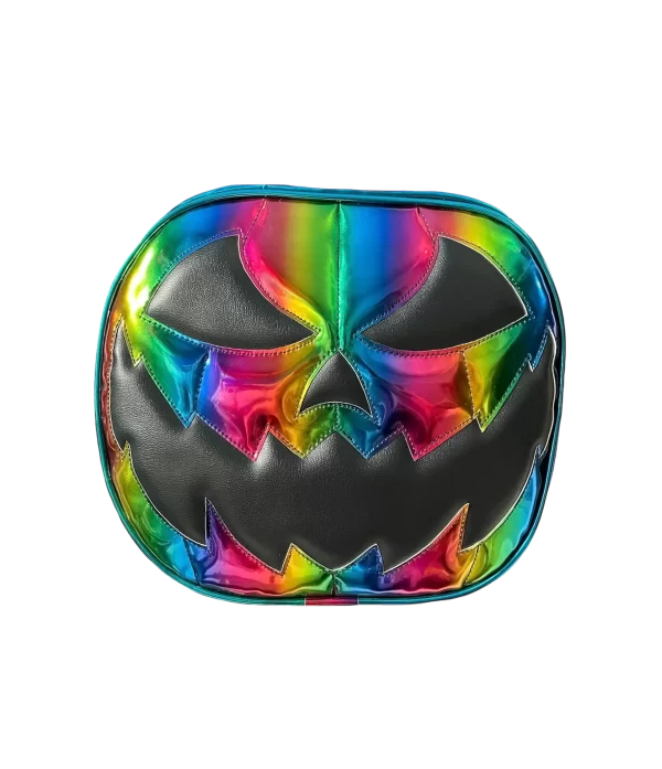 Bolsa Gótica Crossbody de Calabaza “Killer Pumpkin” Arcoíris