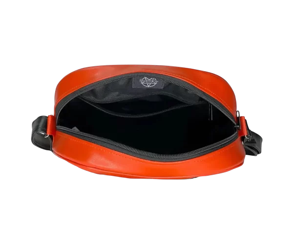 Bolsa Gótica Crossbody de Calabaza “Killer Pumpkin” Naranja y Negro - Imagen 5
