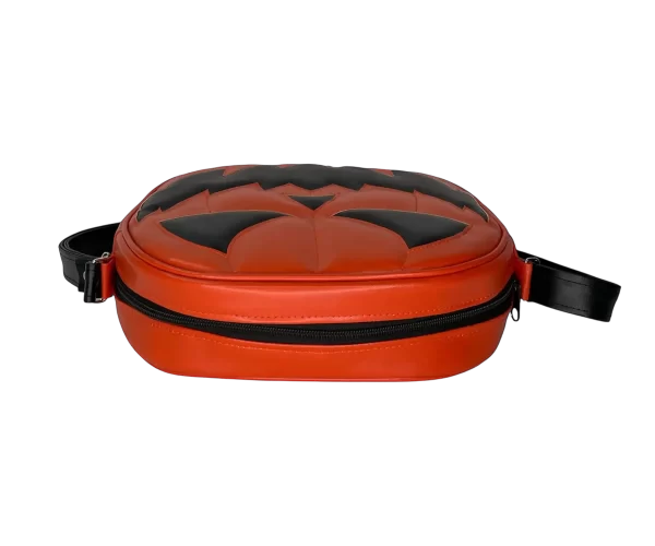 Bolsa Gótica Crossbody de Calabaza “Killer Pumpkin” Naranja y Negro - Imagen 3