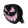 Bolsa Gótica Crossbody de Calabaza “Killer Pumpkin” Negro y Rosa - Imagen 2
