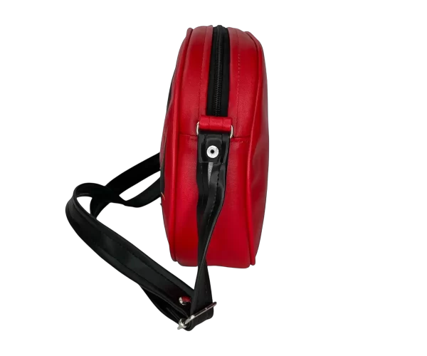 Bolsa Gótica Crossbody de Calabaza “Killer Pumpkin” Rojo y Negro - Imagen 3