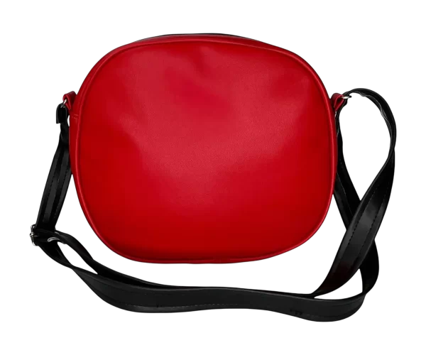 Bolsa Gótica Crossbody de Calabaza “Happy Pumpkin” Rojo y Negro - Imagen 4