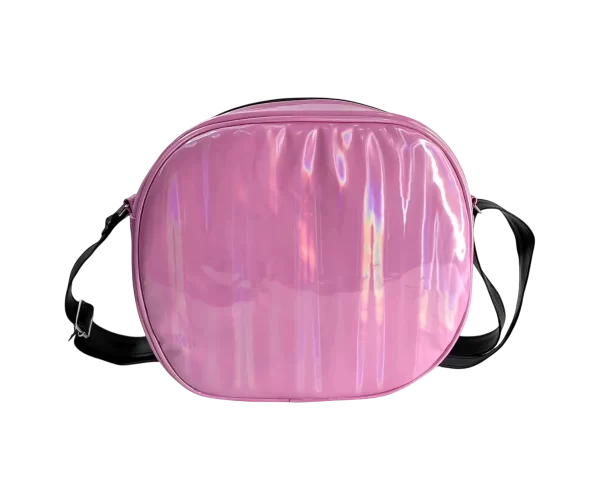 Bolsa Gótica Crossbody de Calabaza “Killer Pumpkin” Rosa y Negro - Imagen 5