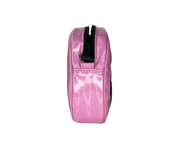 Bolsa Gótica Crossbody de Calabaza “Killer Pumpkin” Rosa y Negro - Imagen 3