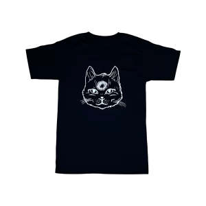 Playera de Caballero con Estampado de Gato “KillerMiau”