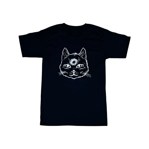 Playera de Caballero con Estampado de Gato “KillerMiau”